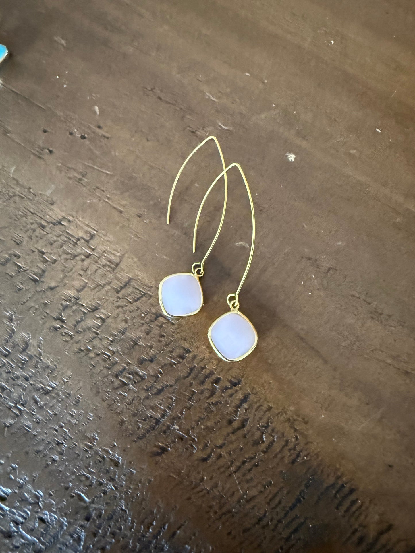 large gold teardrop marquis earrings