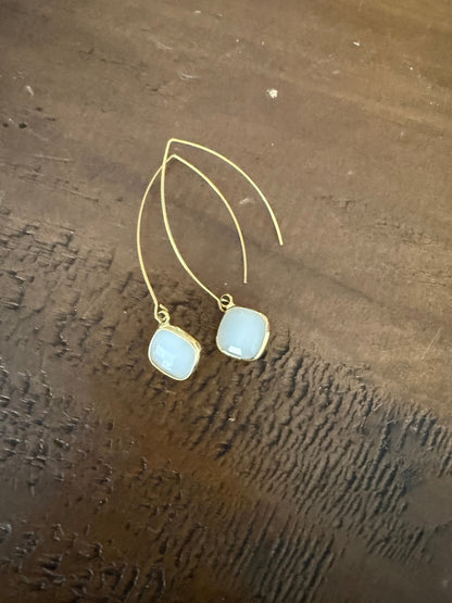 large gold teardrop marquis earrings