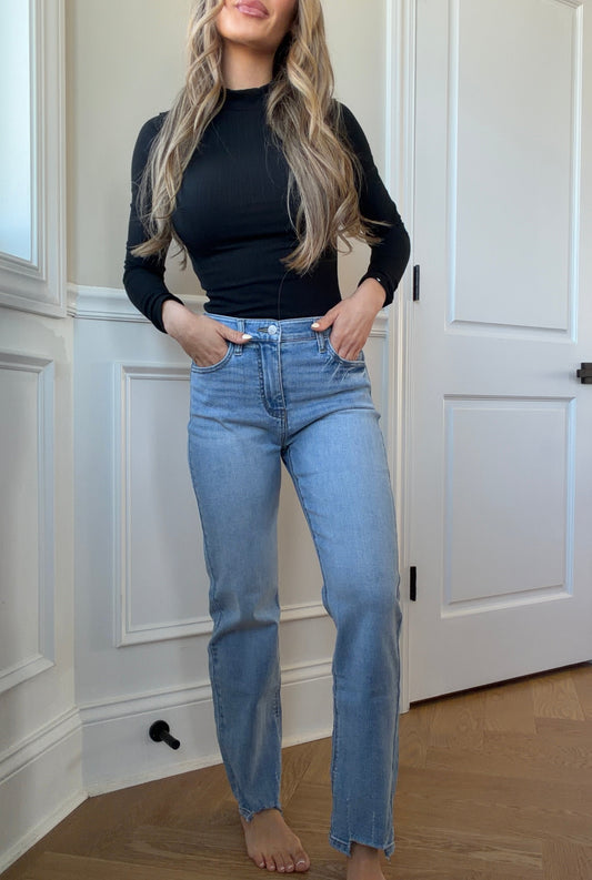 Jupiter High Rise Straight Leg Jeans