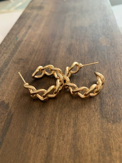 chunky chain hoops