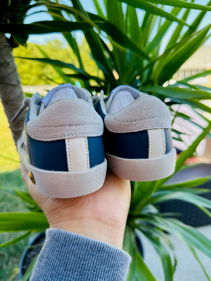 Blue with Grey Star Sneakers