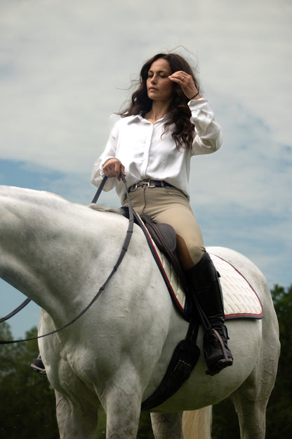 Jump Saddle Pad | White