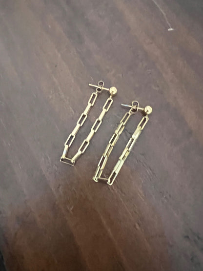 long drop chain hoops