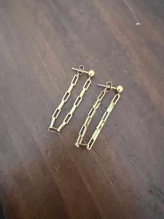 long drop chain hoops
