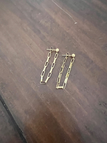 long drop chain hoops