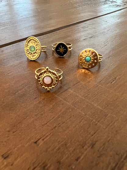 colorful adjustable ring
