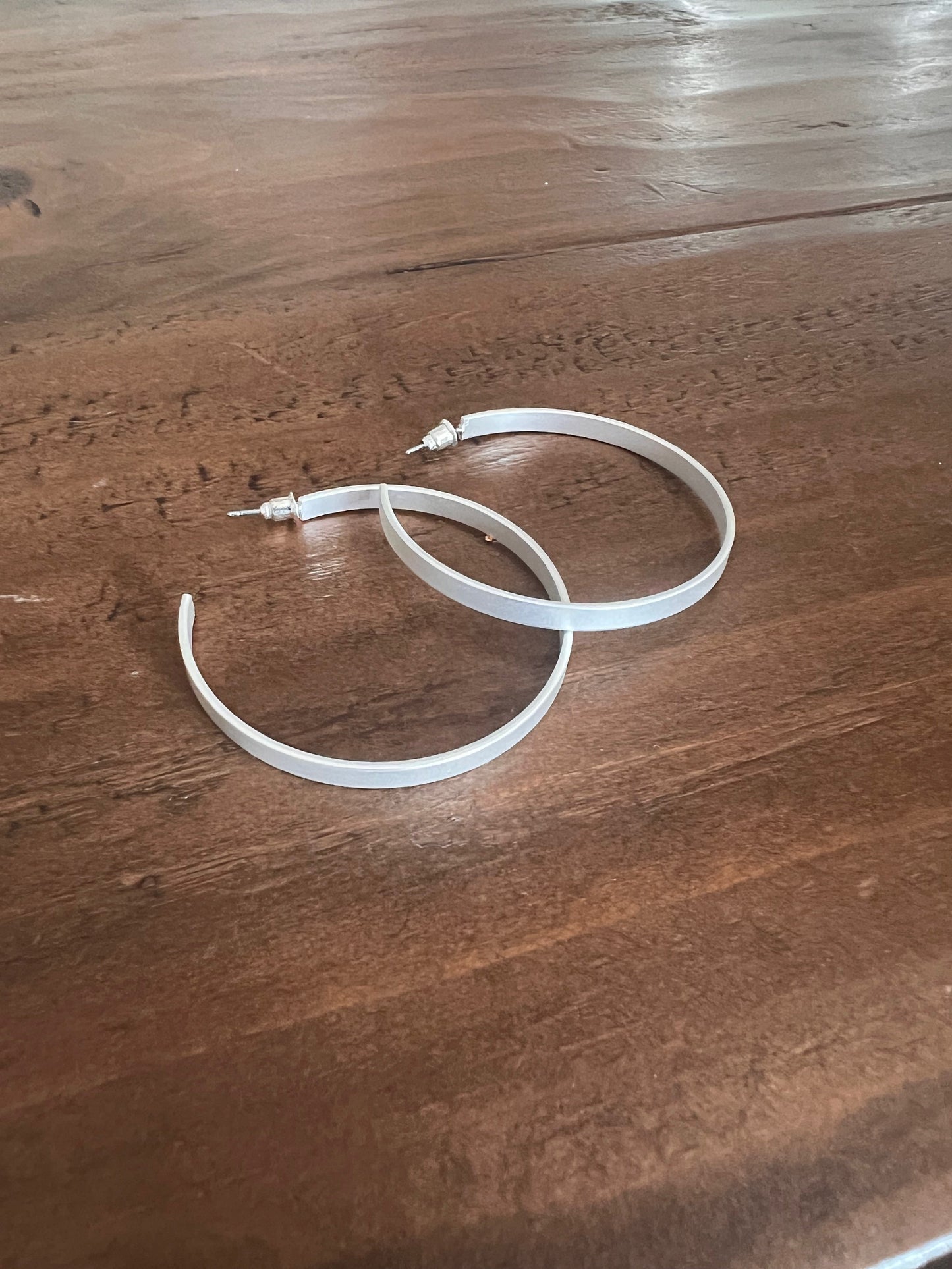big thin matte hoops