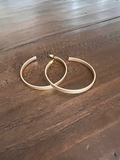 big thin matte hoops