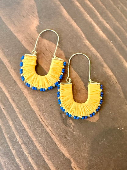 colorful woven wrapped hoops