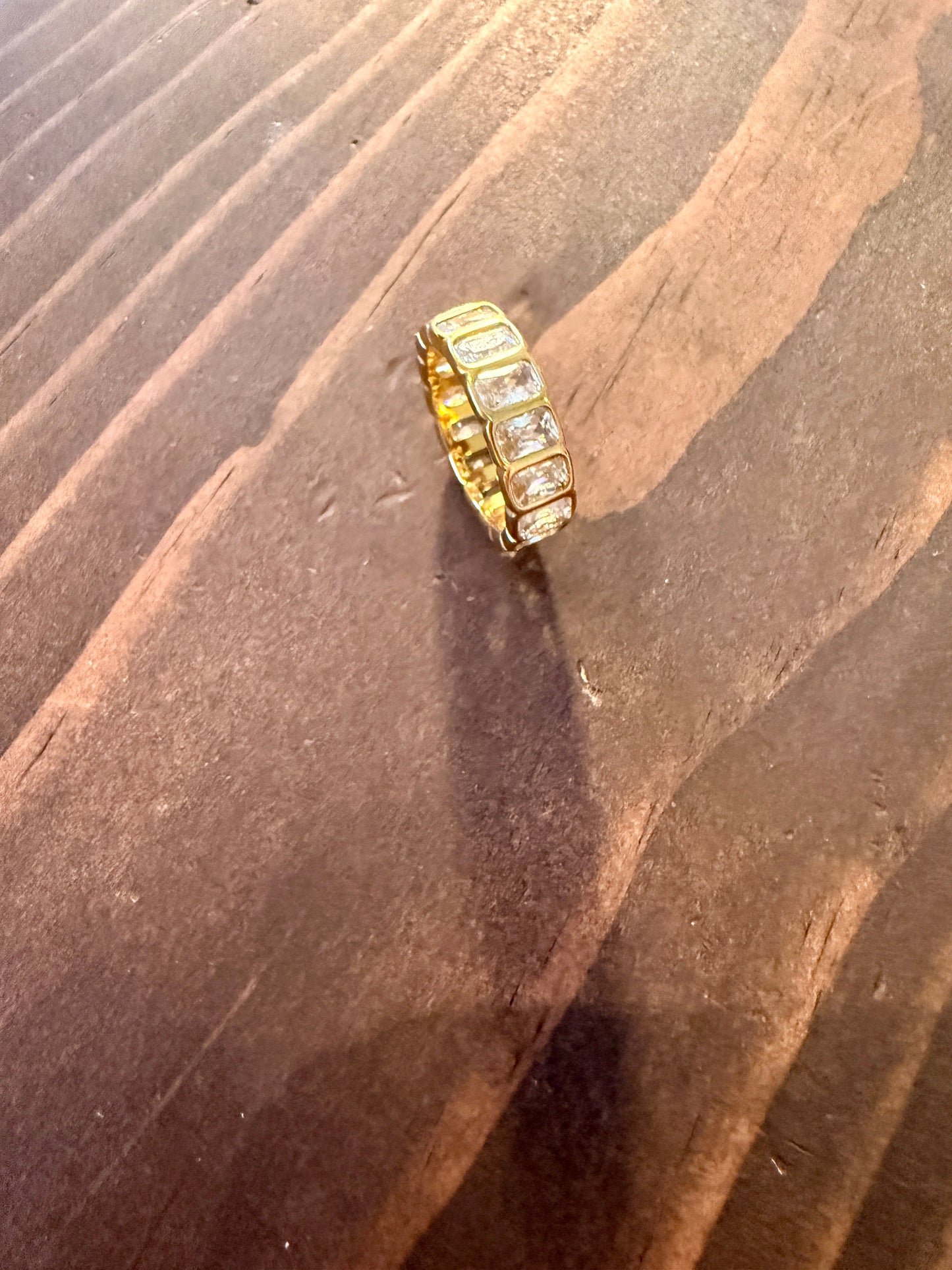 waterproof bezel set cz ring