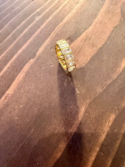 waterproof bezel set cz ring
