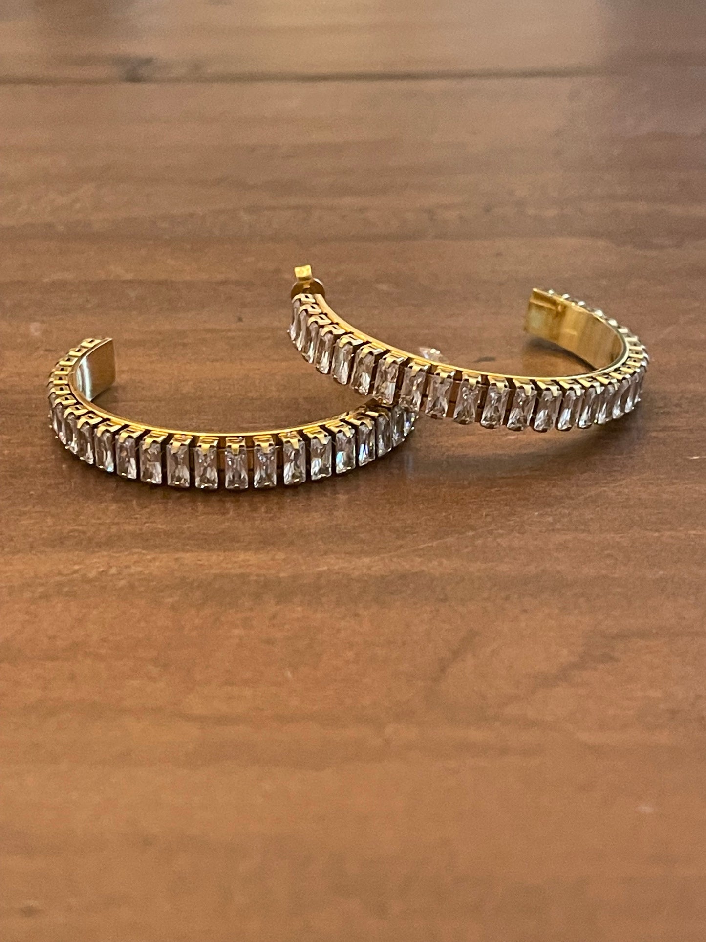 cz bling hoops