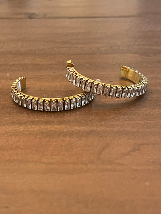 cz bling hoops