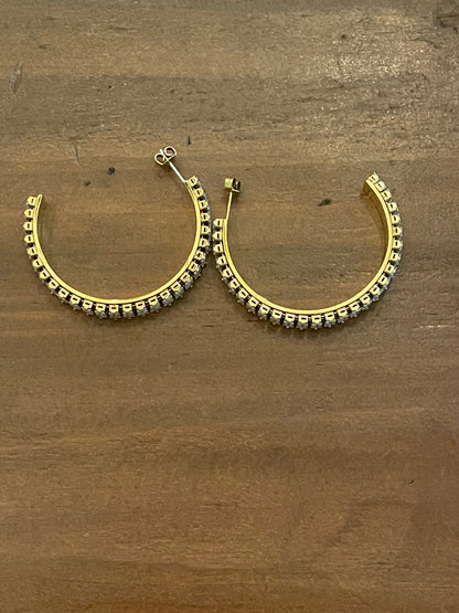 cz bling hoops
