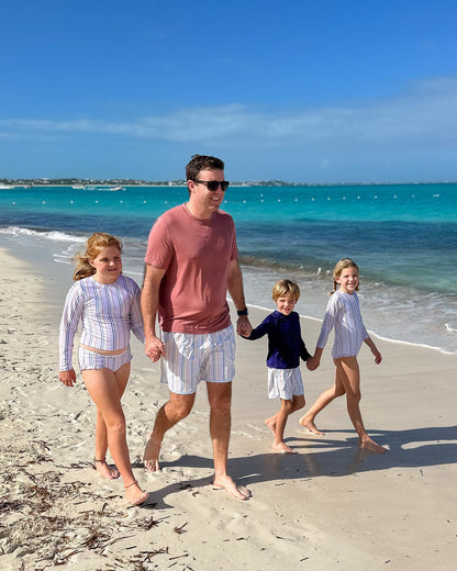 Rainbow Row Swim Trunks for Men-FINAL SALE