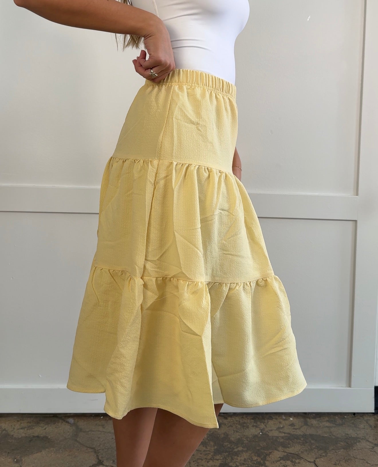 Holly Tiered Midi Skirt