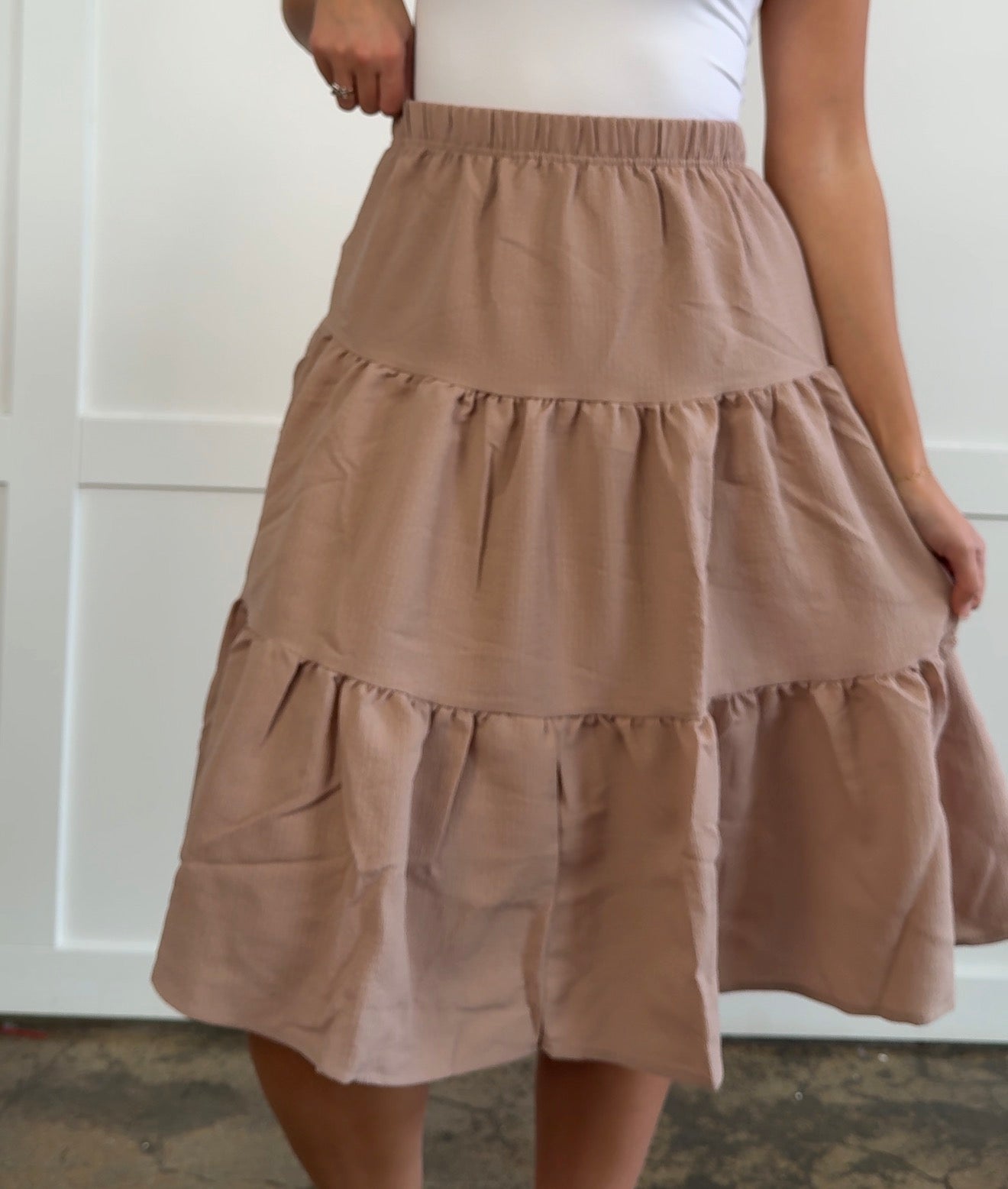 Holly Tiered Midi Skirt