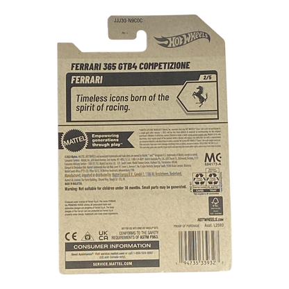Hot Wheels Ferrari 365 GTB4 Competizone - Ferrari Series 2/5