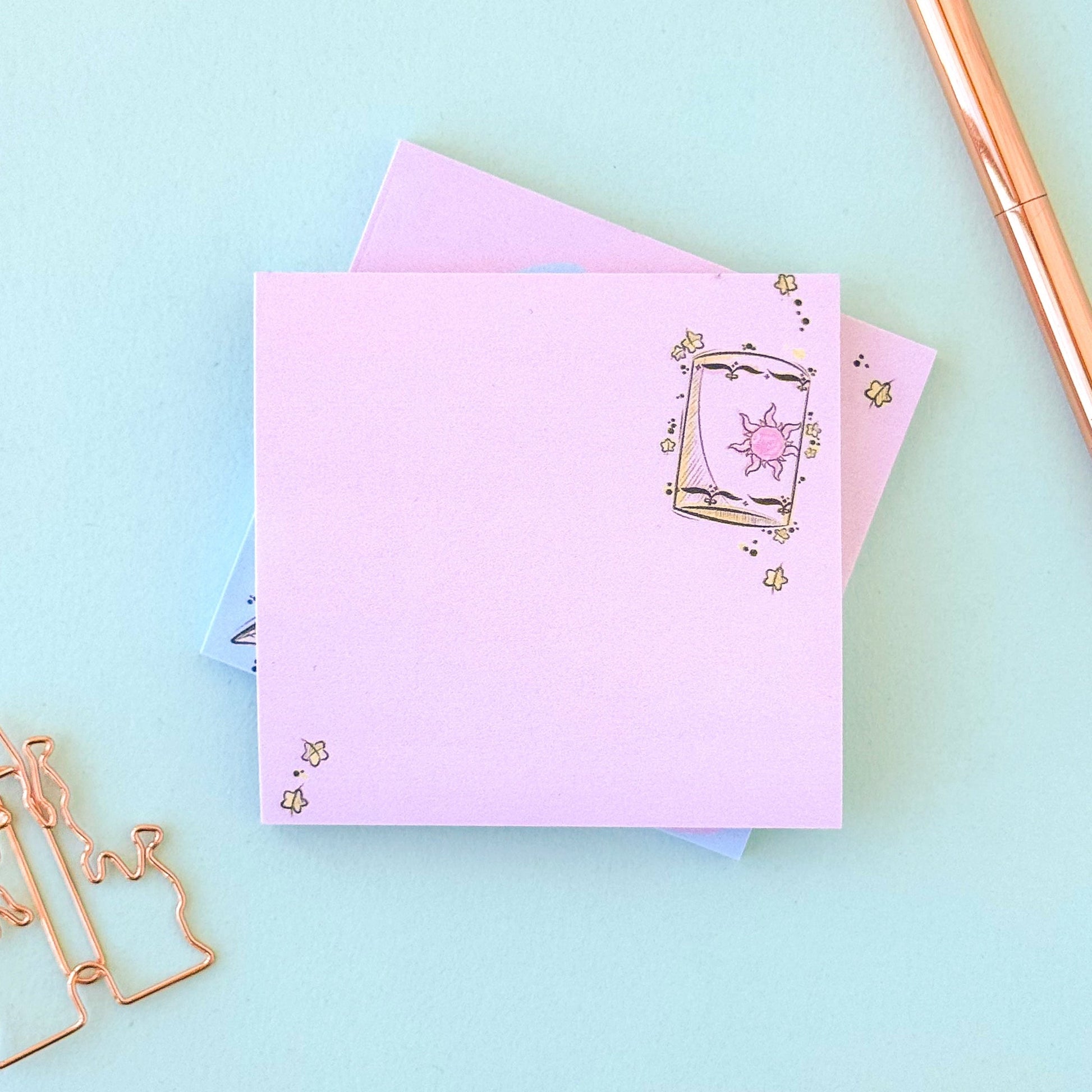 Rapunzel Lantern Princess Sketch Post It