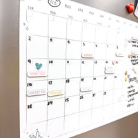 Magnetic Monthly Dry Erase Calendar Set