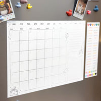 Magnetic Monthly Dry Erase Calendar Set