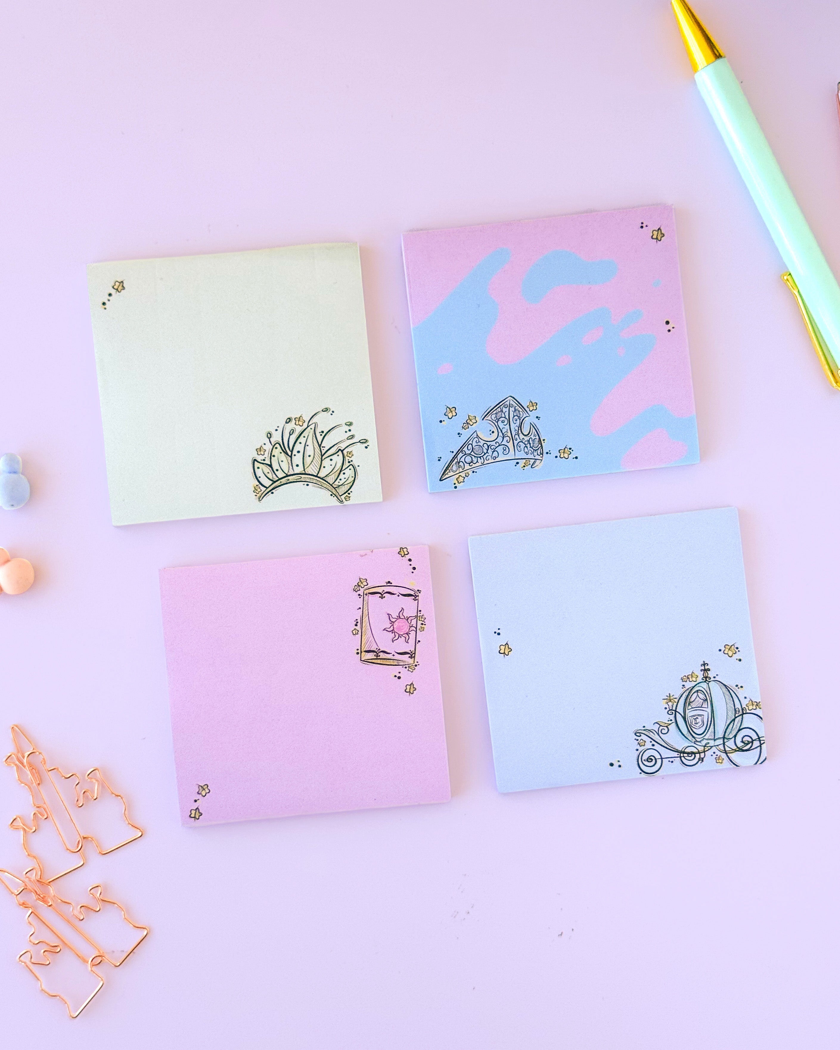 Tiana Crown Princess Sketch Post It