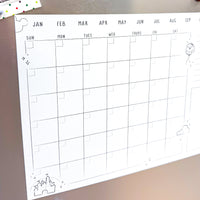 Magnetic Monthly Dry Erase Calendar Set