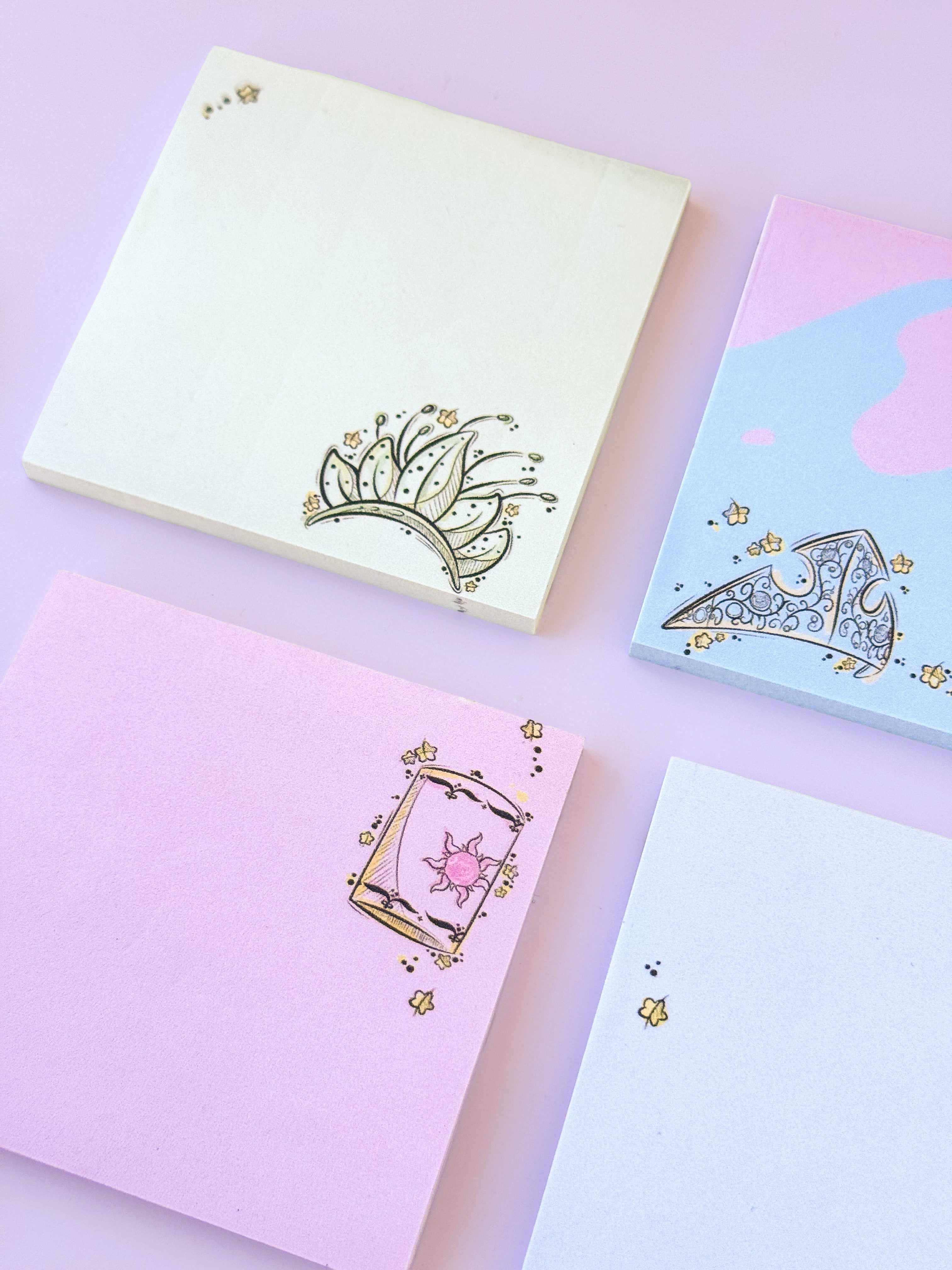 Rapunzel Lantern Princess Sketch Post It