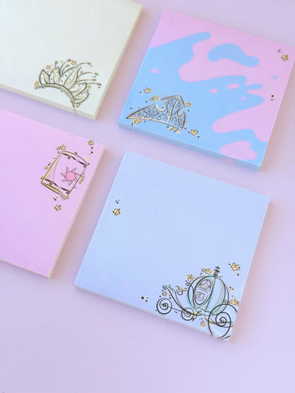 Cinderella Carriage Princess Sketch Post It