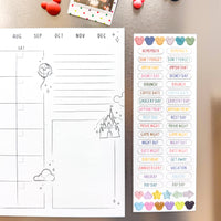Magnetic Monthly Dry Erase Calendar Set