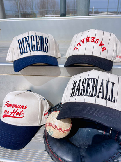 Baseball - Black Stripe Vintage Trucker Hat