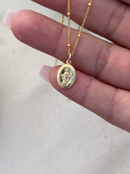 Dainty Miraculous Medal Necklace