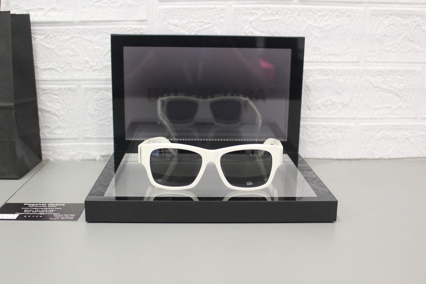 Balenciaga BB0262SA-003 Unisex Sunglasses – Recycled Acetate, 56mm