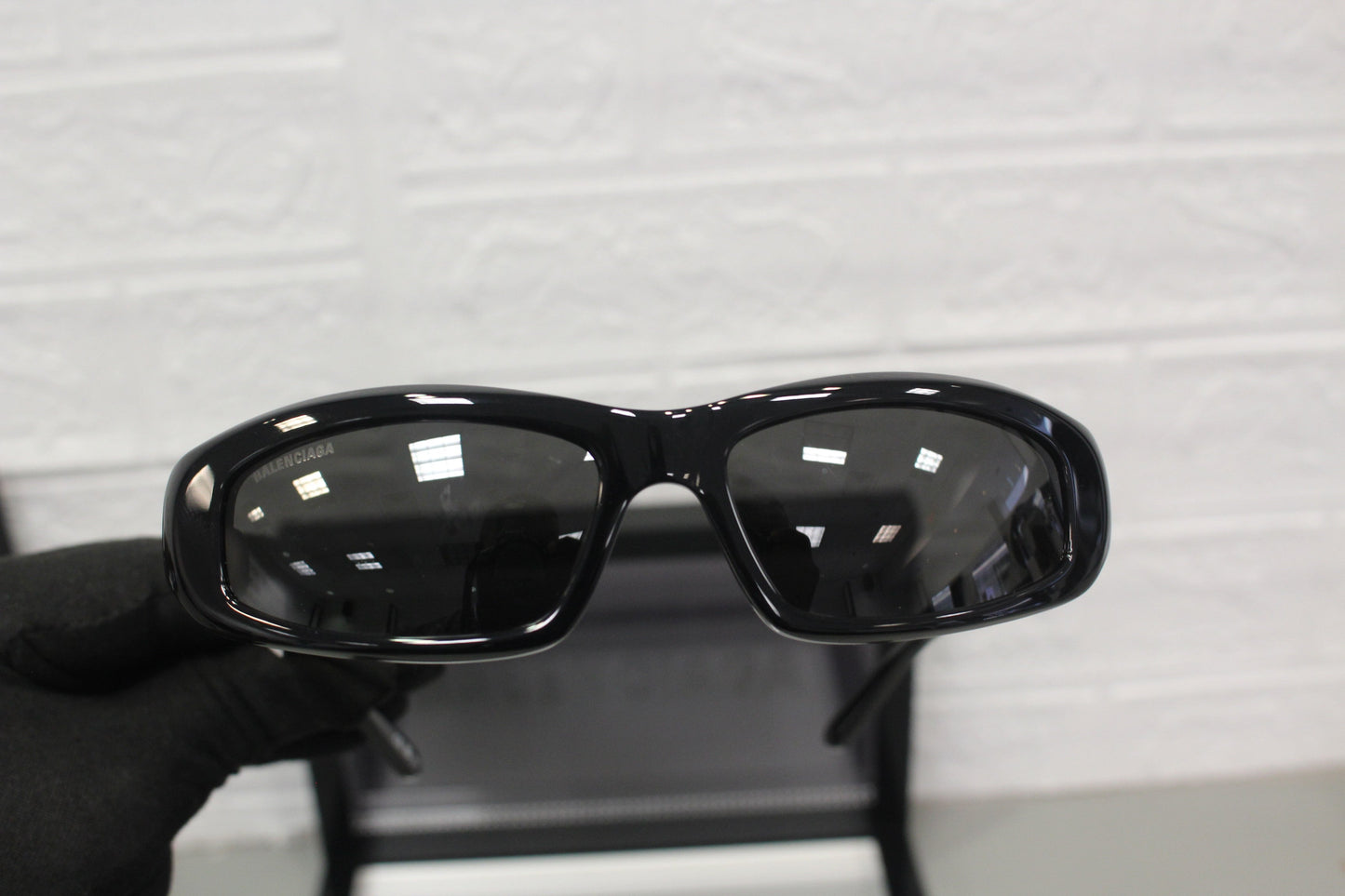 BALENCIAGA BB0408S-001 58 SUNGLASS MAN RECYCLED ACE