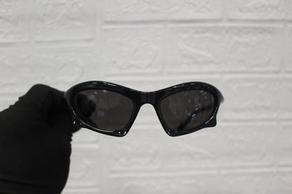 Balenciaga BB0229S-001 Men’s Sunglasses – Bio-Injection Frame, 59mm