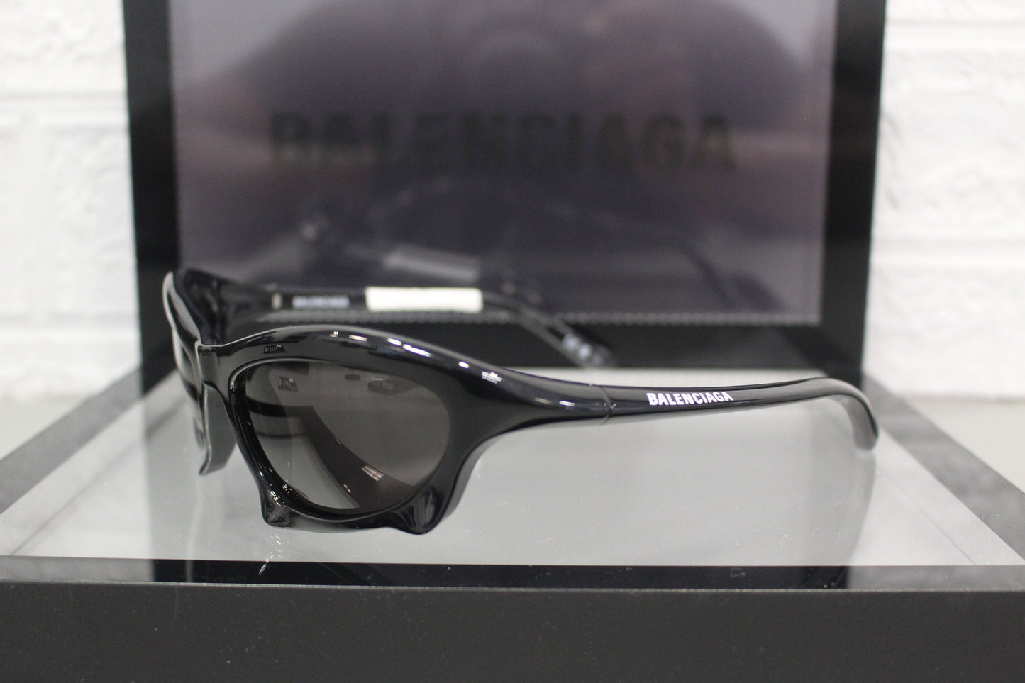 Balenciaga BB0229S-001 Men’s Sunglasses – Bio-Injection Frame, 59mm