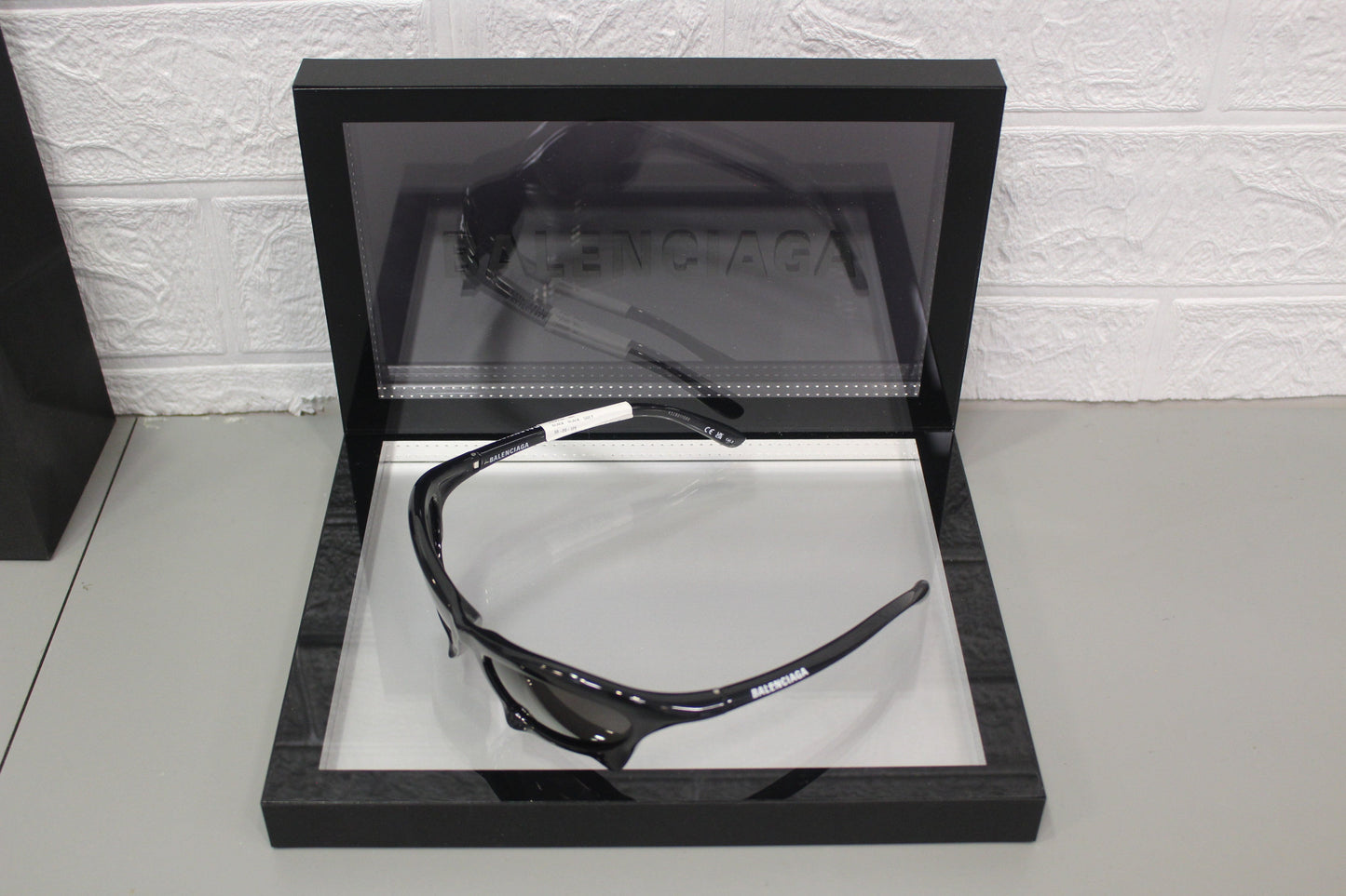 Balenciaga BB0229S-001 Men’s Sunglasses – Bio-Injection Frame, 59mm