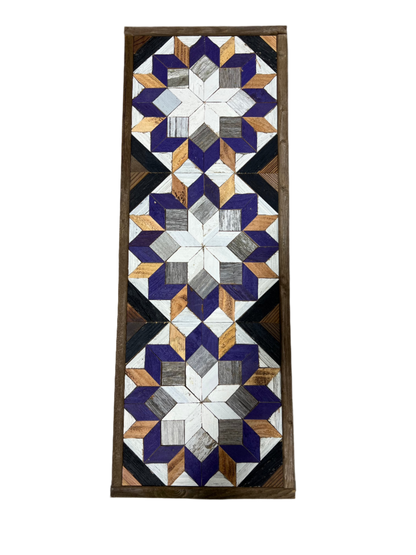 Amish Handmade Barn Quilt - Banner (10.5 in x 30 in)