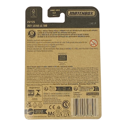 Matchbox 2021 Lexus LC 500 | 2026 Matchbox Series 25/125