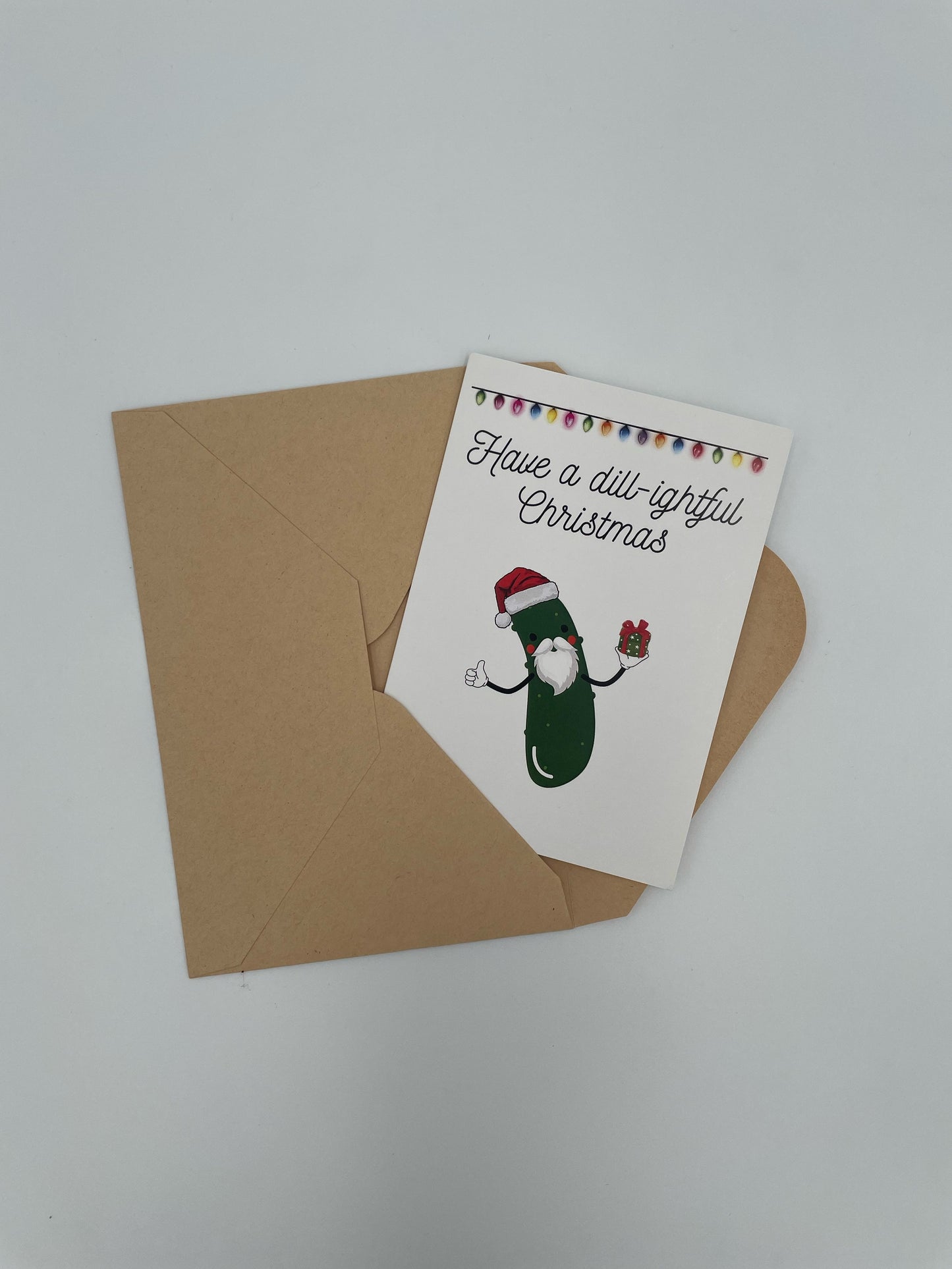 Unique Pickle Greeting Card for Fun Birthday and Christmas Messages