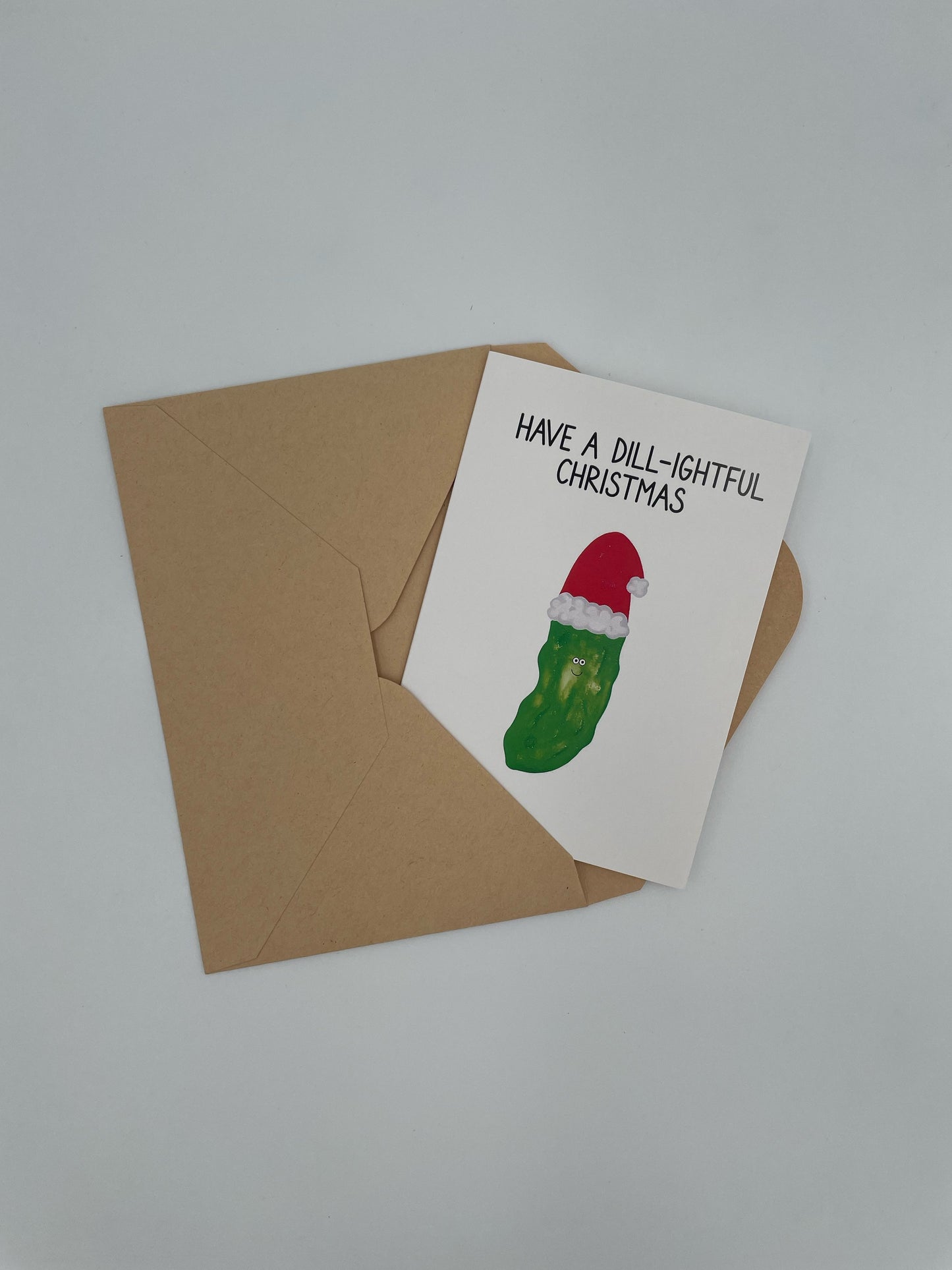 Unique Pickle Greeting Card for Fun Birthday and Christmas Messages