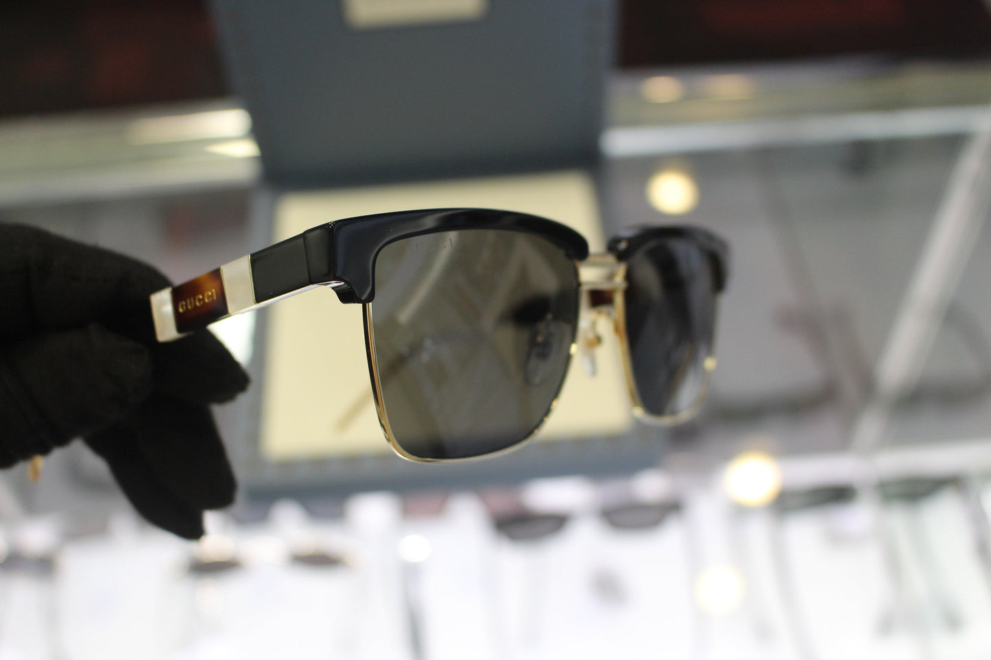 Gucci GG0603S-001 56 Men’s Sunglasses | Black Acetate/Metal Frame | Authentic Luxury (UPC 889652255415)