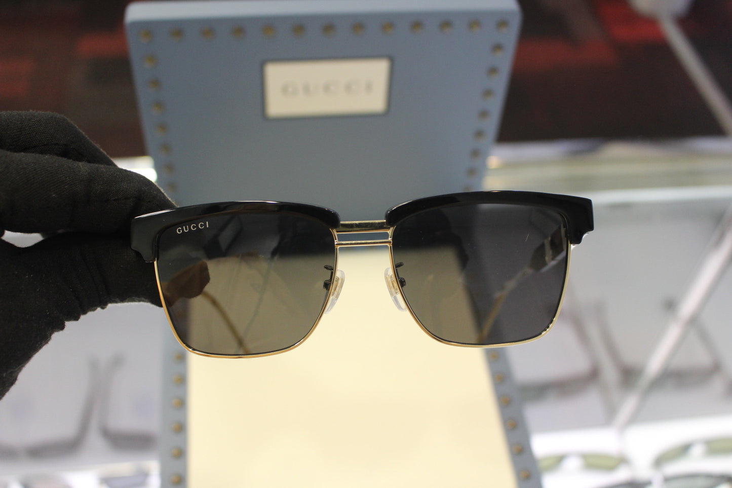 Gucci GG0603S-001 56 Men’s Sunglasses | Black Acetate/Metal Frame | Authentic Luxury (UPC 889652255415)