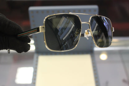 Gucci GG0529S-001 60 Men’s Sunglasses | Gold Metal Frame | Authentic Luxury