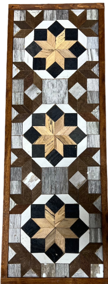 Amish Handmade Barn Quilt - Banner (10.5 in x 30 in)