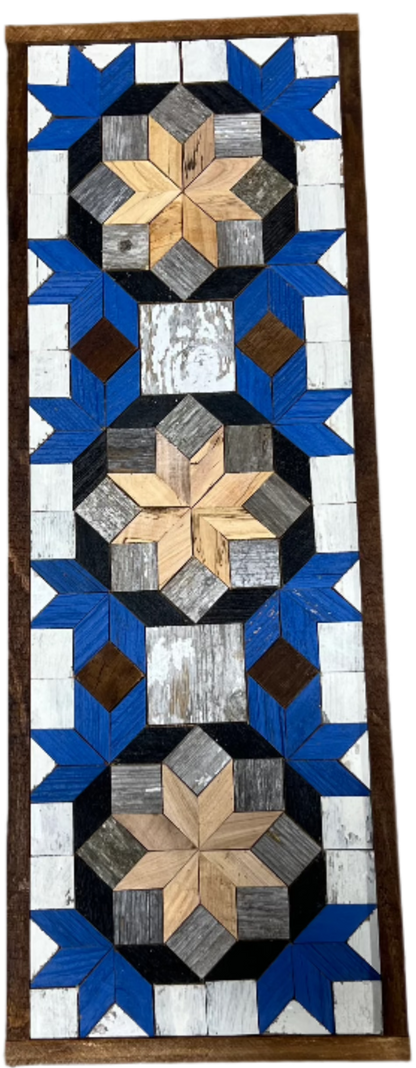 Amish Handmade Barn Quilt - Banner (10.5 in x 30 in)
