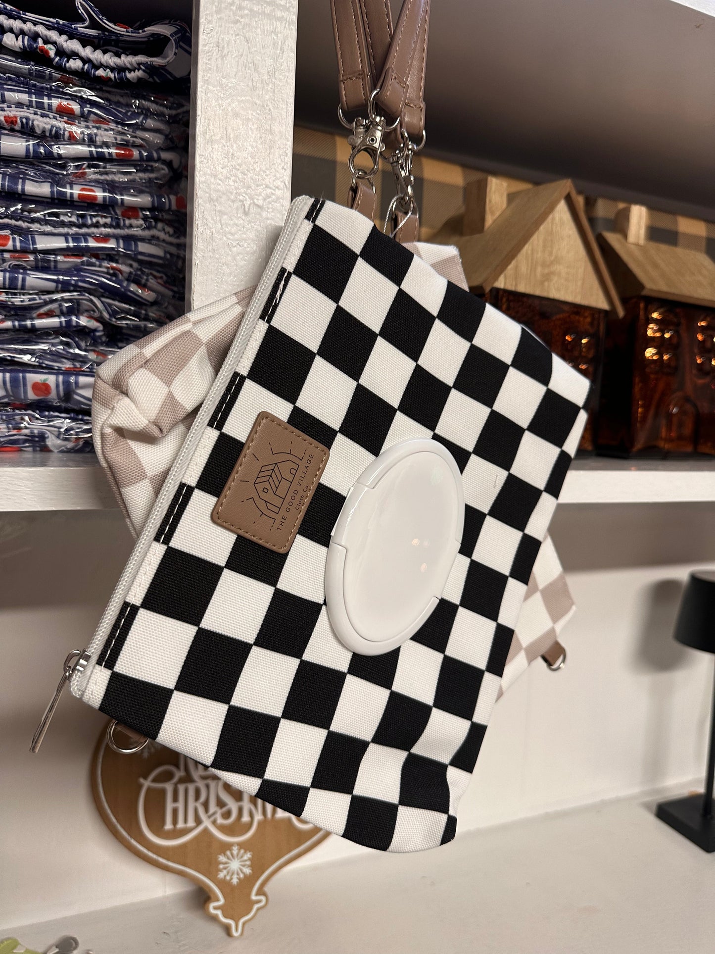 Wipes Clutch | Black Check