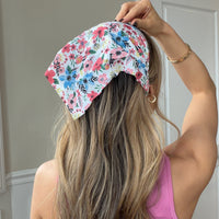 Faith Floral Bandana Headband Hair Scarf