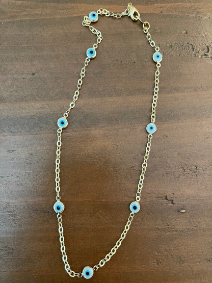 classic evil eye choker