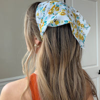 Faith Floral Bandana Headband Hair Scarf